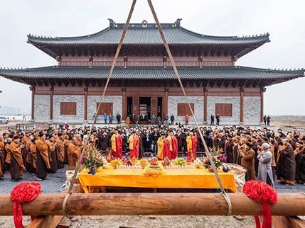 南京定山寺木結構仿唐大雄寶殿設計重建